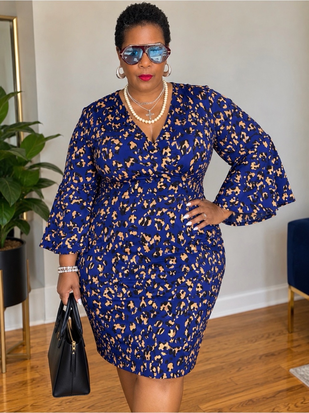 COPY - Lost Ink Blue and Tan Patterned Apparel